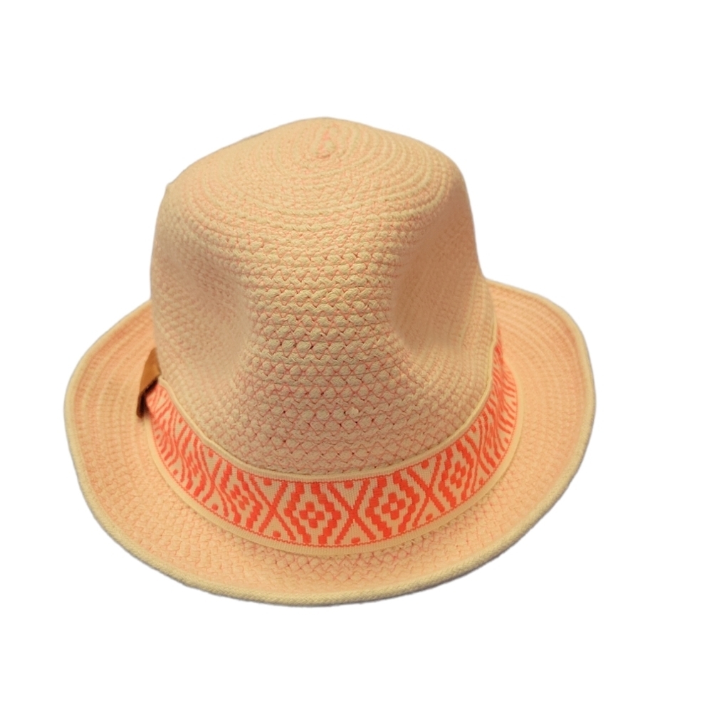 COPY-Anthropologie hatattack fedora sun beach Outdoor hat orange Tan color